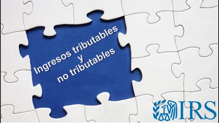 Ingresos tributables y no tributables