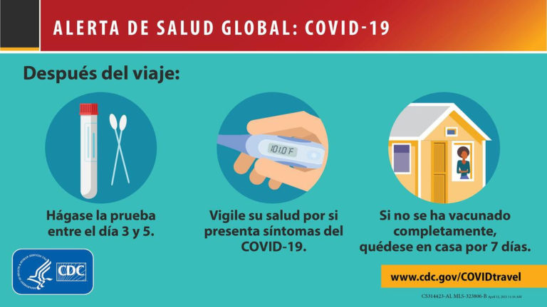 Alertas de salud para viajeros internacionales