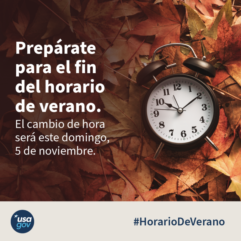 El horario de verano se termina el 5 de noviembre