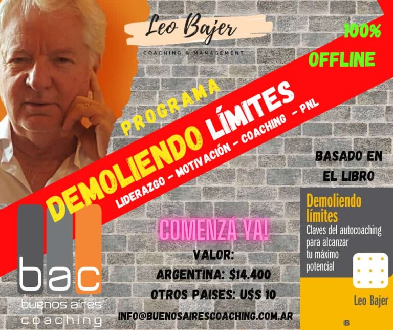 «Demoliendo límites» Claves del Coaching para tu liderazgo